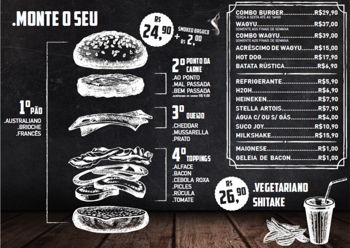 Burger Company - Monte um Hambúrguer de Verdade por R$ 23,90